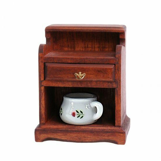 Mini Mundus Dollhouse Chippendale Night Stand, Furniture Kit