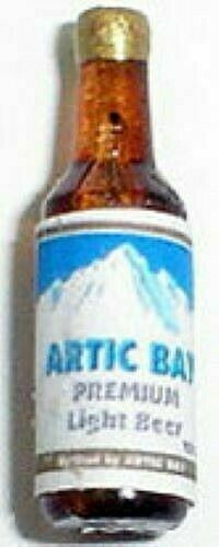 Dollhouse Miniature Arctic Bay Light Beer - Handcrafted