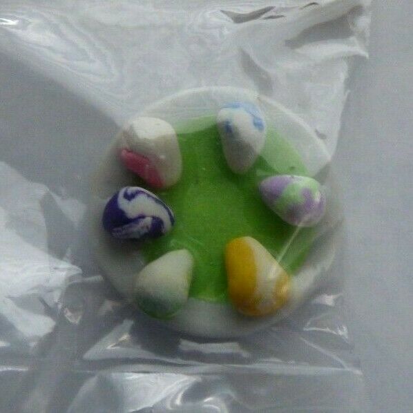 Dollhouse Miniature Easter Egg Plate Handcrafted