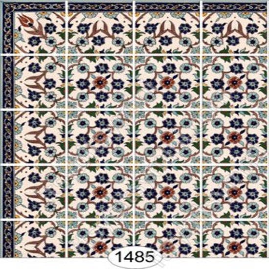 Dollhouse Miniature Wallpaper - Decorative Tile 1485  1:12 Scale