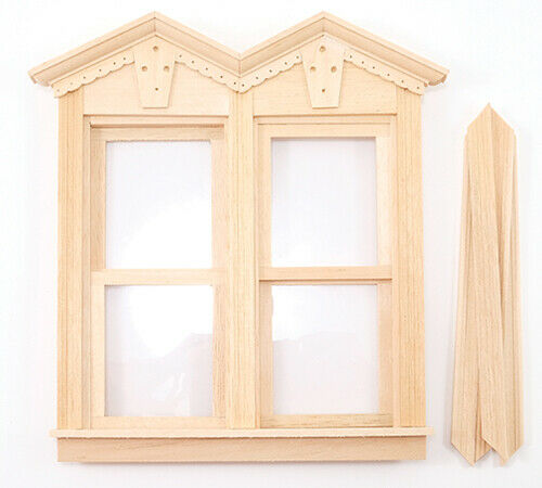 Dollhouse Miniature Fancy Victorian Working Double Window