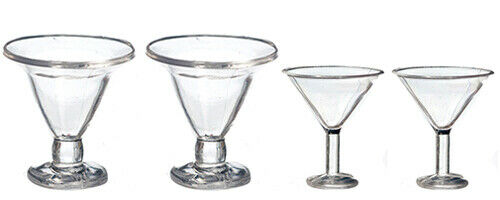 Dollhouse Miniature Ice Cream Cups - Set of 4