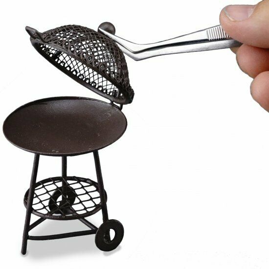 Reutter Porcelain - Metal Barbecue Grill - Dollhouse Miniature
