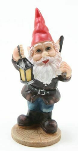 Dollhouse Miniature Gnome with Lantern