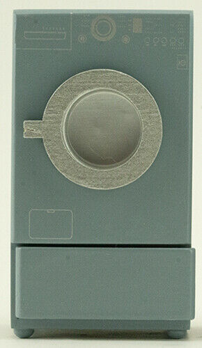Dollhouse Miniature Modern Front Load Washing Machine Granite Grey