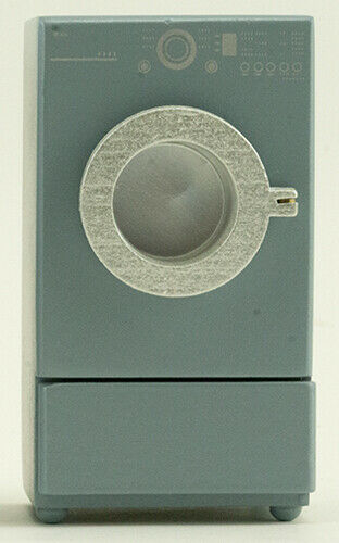Dollhouse Miniature Modern Front Load Dryer Granite Grey