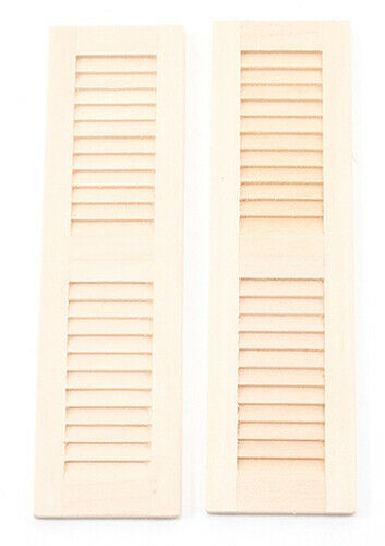 Louvered Shutters, 1 Pair for Dollhouse