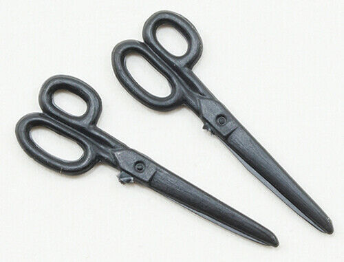 Dollhouse Miniature Set of 2 Scissors by Chrysnbon