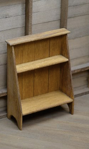 Dollhouse Miniature Pine Bucket Bench by Sir Thomas Thumb