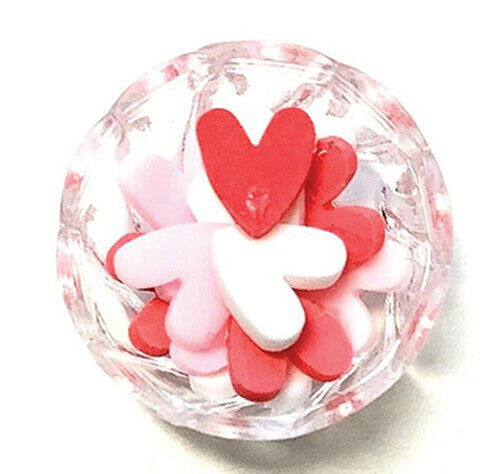 Dollhouse Miniature Dish of Heart Candies