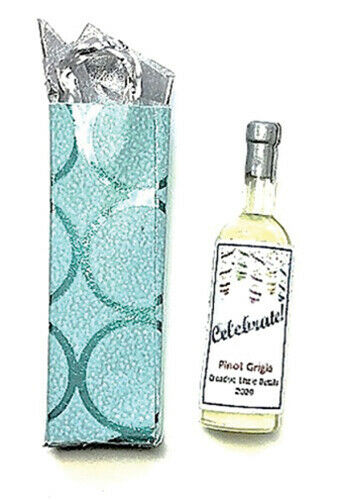 Dollhouse Miniature Celebrate Wine Gift