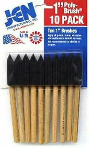 1 Inch Sponge Brush, 10 Pack