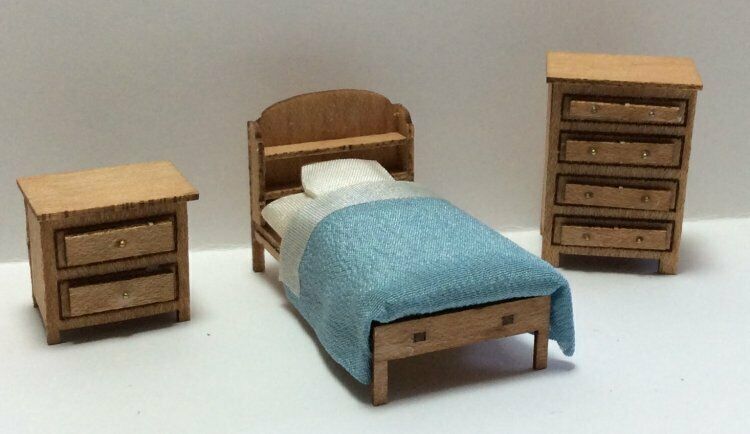 Quarter Inch Scale Country Style Child's Room Furniture Kit