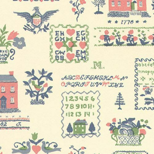 Wallpaper by Mini Graphics - Sampler Pink/Green