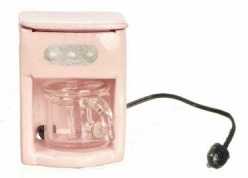 Dollhouse Miniature Coffee Maker Pink by Falcon Miniatures