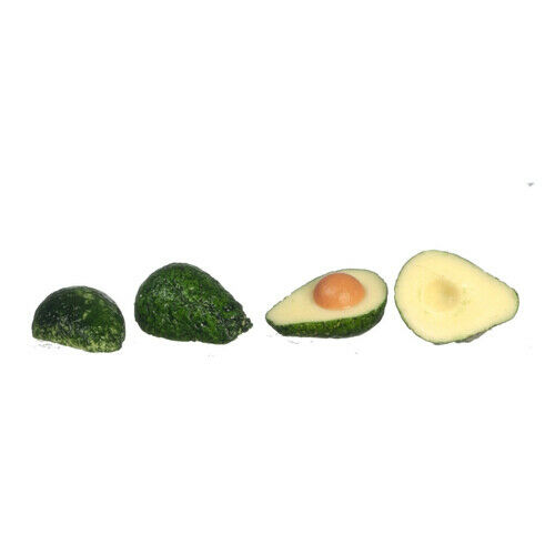 Dollhouse Miniature Set of 4 Avocados