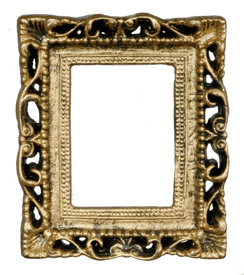 Dollhouse Ornate Gold Frame 2 x 2.5