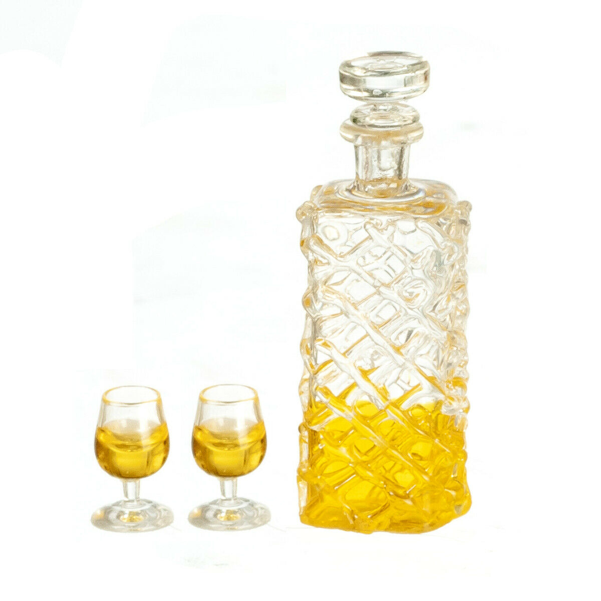 Dollhouse Miniature Whiskey Set of 3