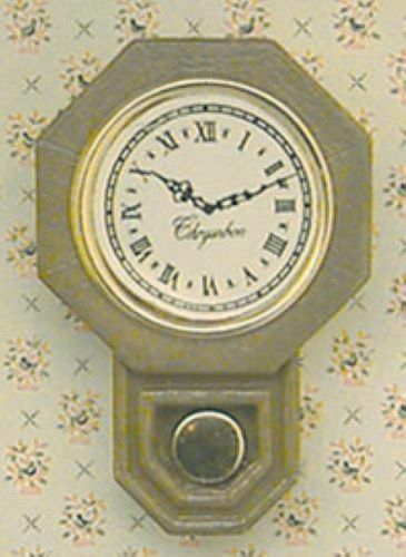Dollhouse Miniature School Clock Kit by Chrysnbon