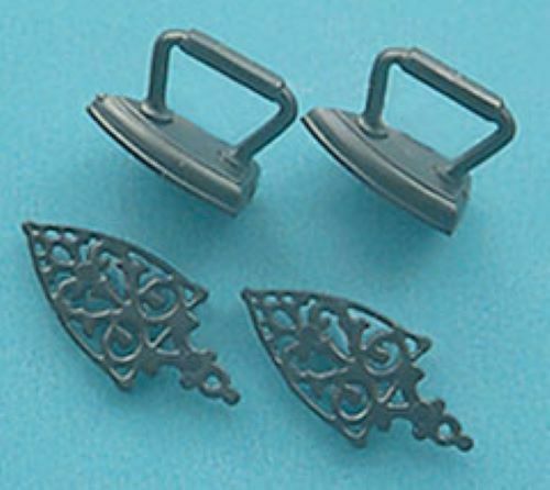 Dollhouse Miniature Trivets and Irons by Chrysnbon