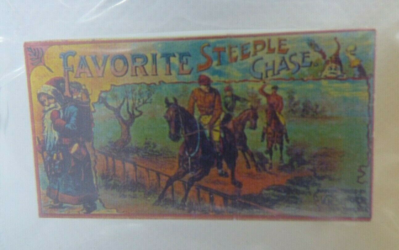 Dollhouse Miniature Favorite Steeple Chase Box with Lid