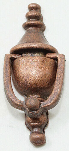 Dollhouse Miniature Working Door Knocker, Oil Rubbed Bronze
