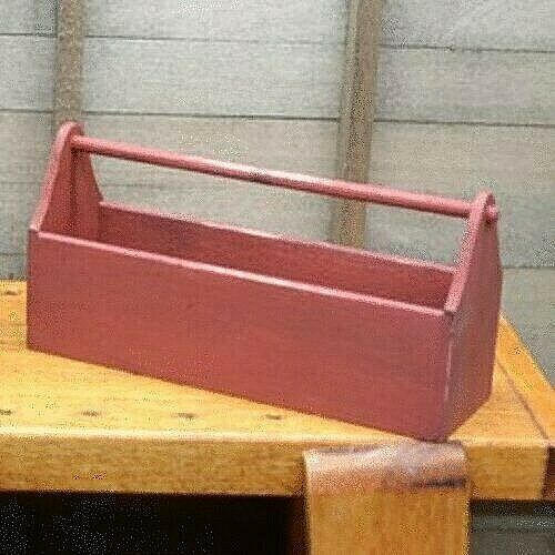 Dollhouse Miniature Red Tool Tote by Sir Thomas Thumb