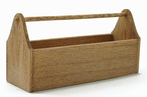 Dollhouse Miniature Stained Tool Tote by Sir Thomas Thumb