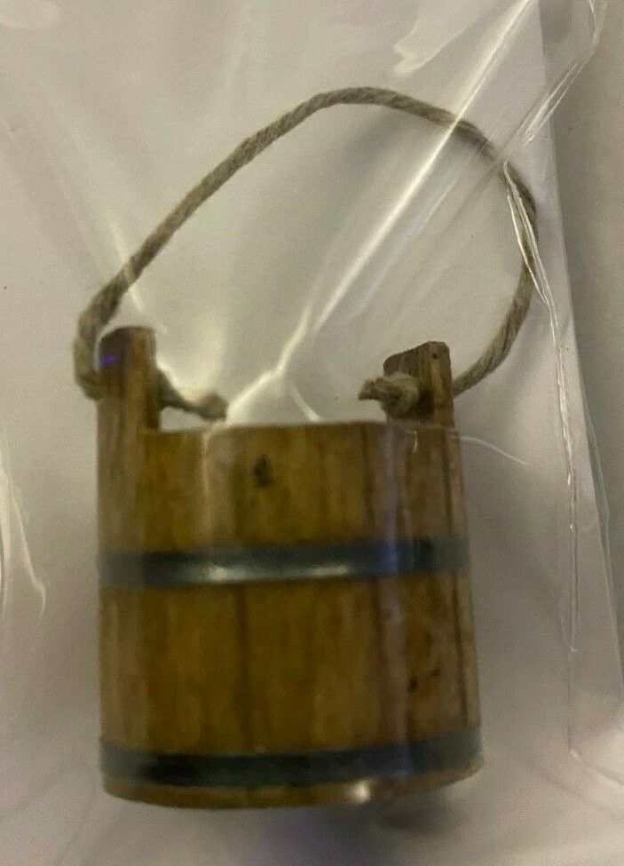 Dollhouse Miniature Wooden Bucket by Sir Thomas Thumb