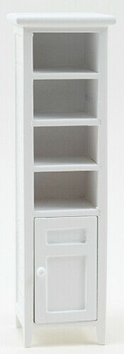 Dollhouse Miniature White Bath Cabinet