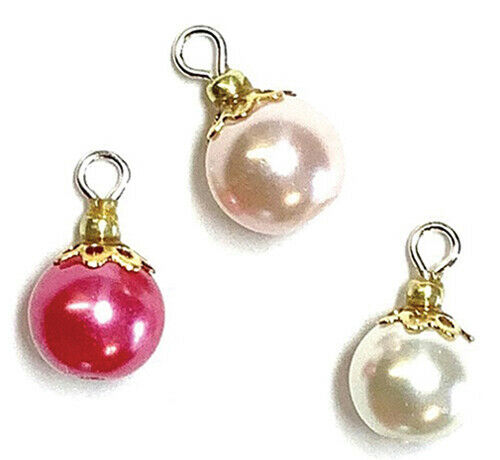 Dollhouse Miniature Pink Victorian Ornaments Set of 3