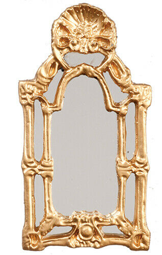 Dollhouse Miniature Gold Victorian Mirror