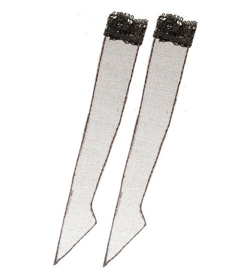 Dollhouse Miniature Lady's Stockings, Coffee Color