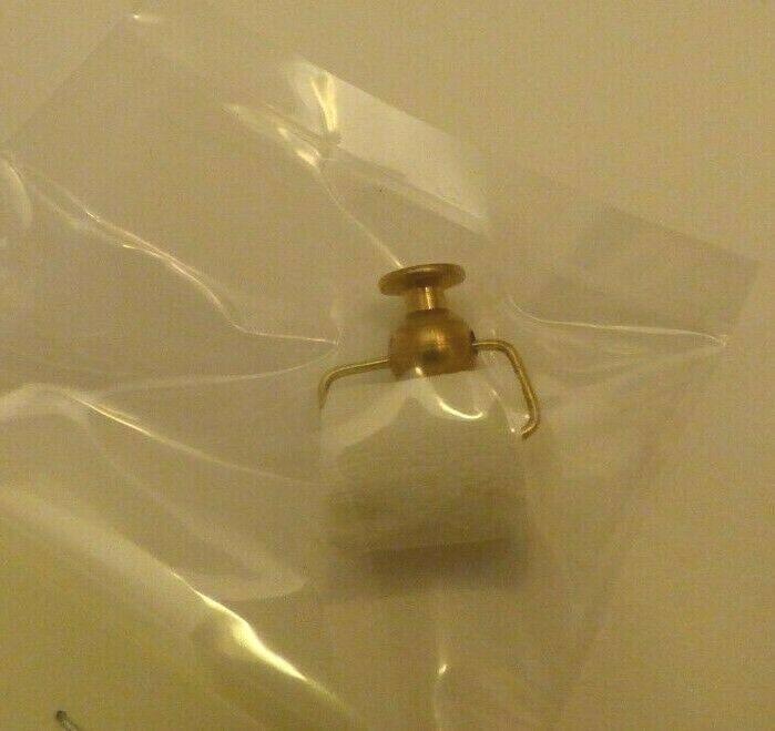 Dollhouse Miniature Brass Tissue Paper Holder