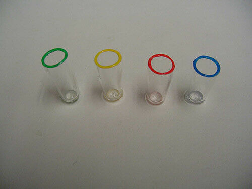 Dollhouse Miniature Glassware - Primary Rims Handcrafted