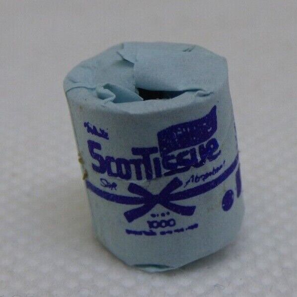 Dollhouse Miniature Scott Tissue Blue - Handcrafted