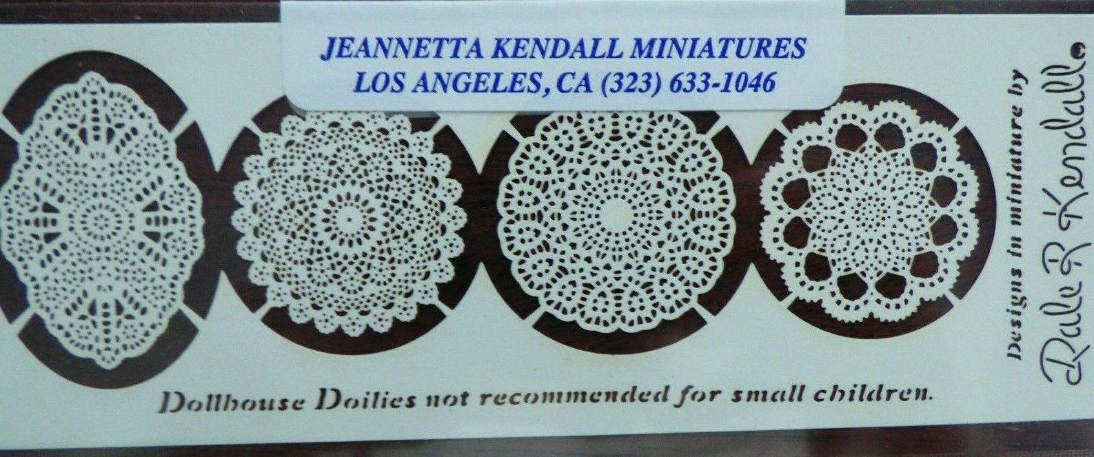 Dollhouse Miniature Assorted Doilies #170 by Jeanetta Kendall