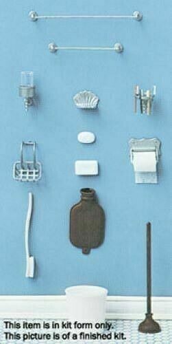 Dollhouse Miniature Bathroom Accessories Mini-Kit by Chrysnbon