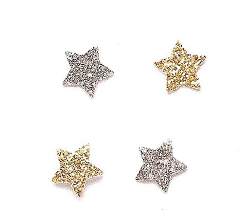 Dollhouse Miniature Gold and Silver Stars, Approximately 50