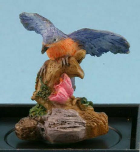 Dollhouse Miniature Bluebird Figurine Handpainted by Jeanetta Kendall