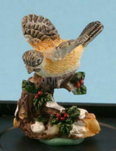 Dollhouse Miniature Chicakdee Figurine Handpainted by Jeanetta Kendall