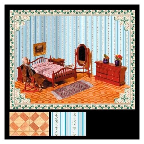 Wallpaper/Flooring Complete Room Decoration Kit #34457