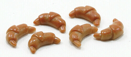 Dollhouse Miniature Croissants - 6 pieces