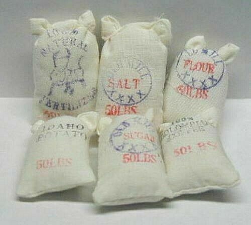 Dollhouse Miniature Food Sacks