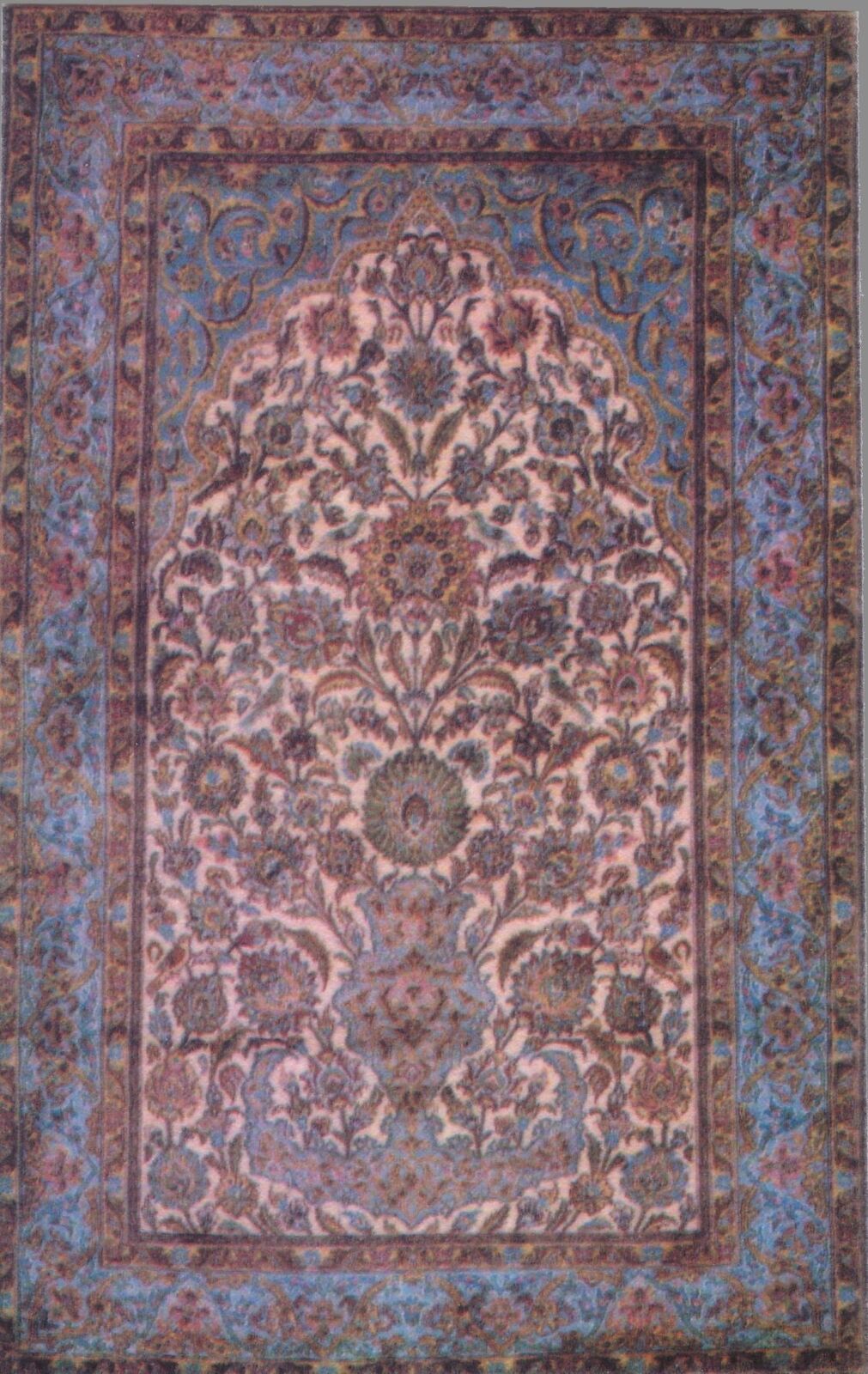 Dollhouse Miniature Kashmir Printed Rug