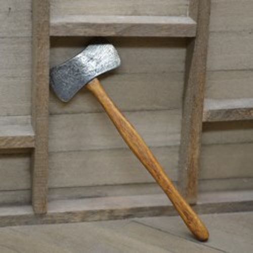 Dollhouse Miniature Double-Bitted Axe by Sir Thomas Thumb