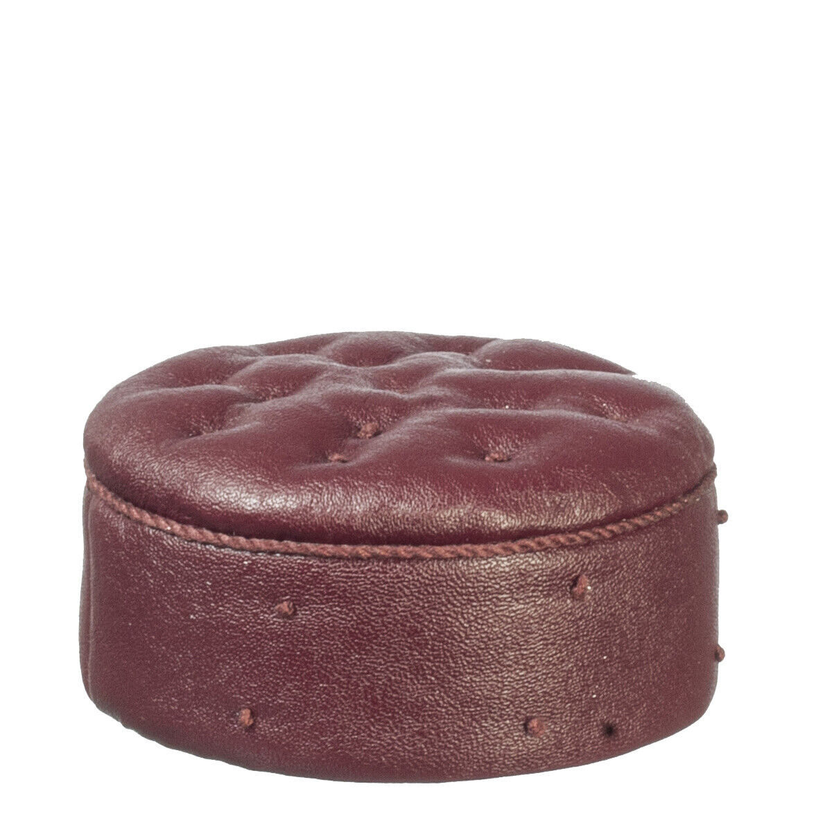 JBM - Dollhouse Miniature Large Ottoman in Red