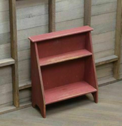 Dollhouse Miniature Red Bucket Bench by Sir Thomas Thumb