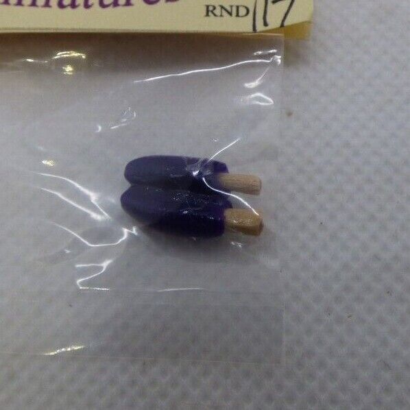 Dollhouse Miniature Grape Popsicle