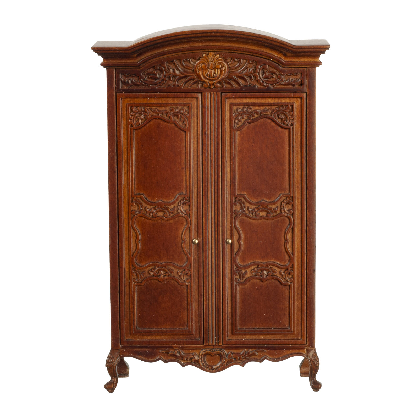 NEW! From JBM Dollhouse Miniature French Chateau Wardrobe in Walnut